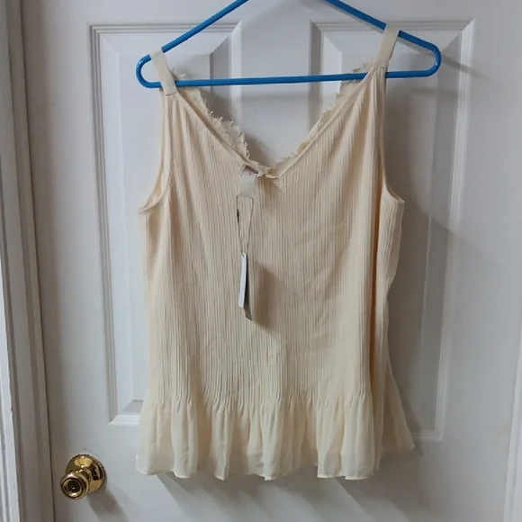 Chico's Cream Lace Detail Camisole - Picture 3 of 6